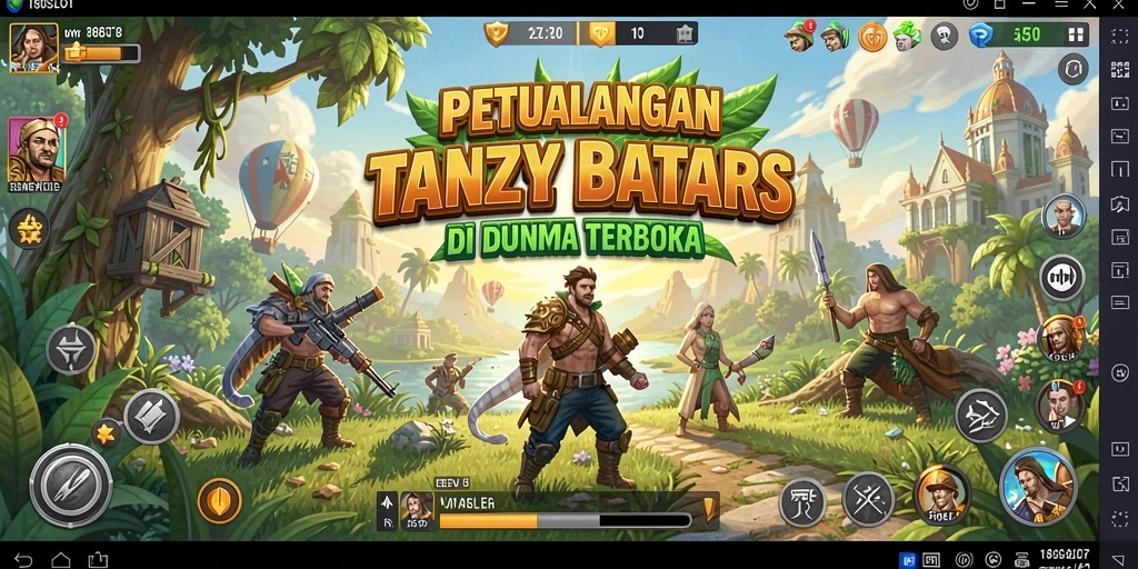Tampilan gameplay seru di dunia terbuka 180SLOT.