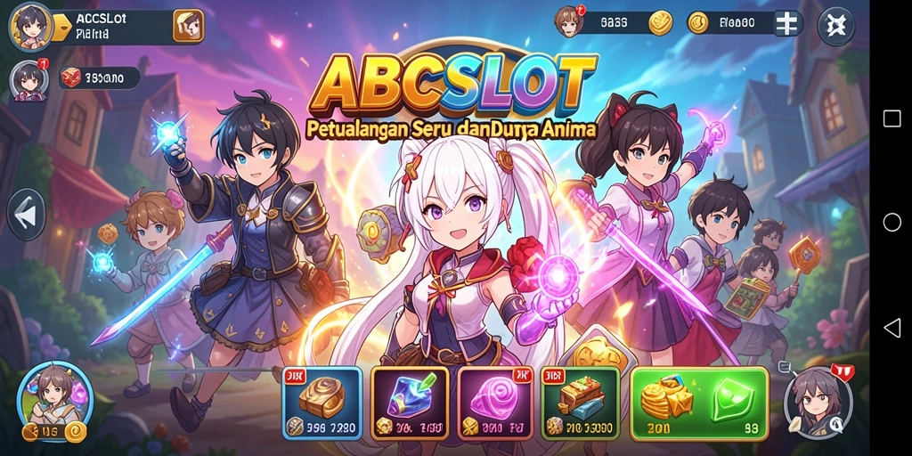 Tampilan grafis yang menakjubkan dari gameplay Anime ABCSLOT.