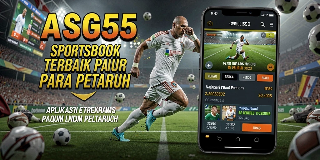 Tampilan dinamis dan informatif dari gameplay ASG55 Sportsbook.