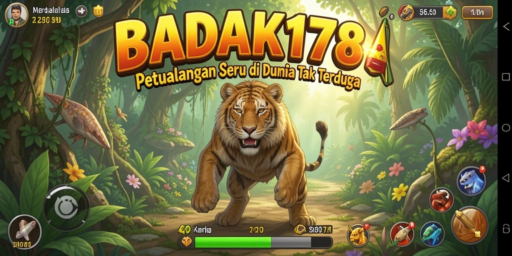 Tangkapan layar gameplay BADAK178 menampilkan karakter dalam aksi menjelajahi dunia petualangan.