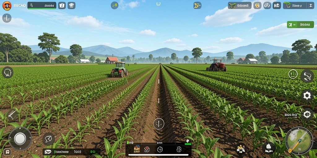 Tampilan screenshot game BBCA4D menunjukkan aktivitas pertanian yang seru.