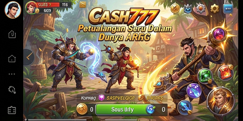 Screenshot game CASH777 menampilkan aksi pertarungan yang mengasyikkan.