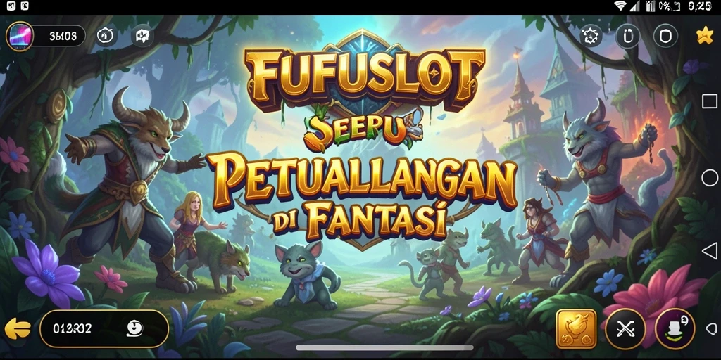 Screenshot gameplay FUFUSLOT menampilkan aksi petualangan yang mendebarkan.