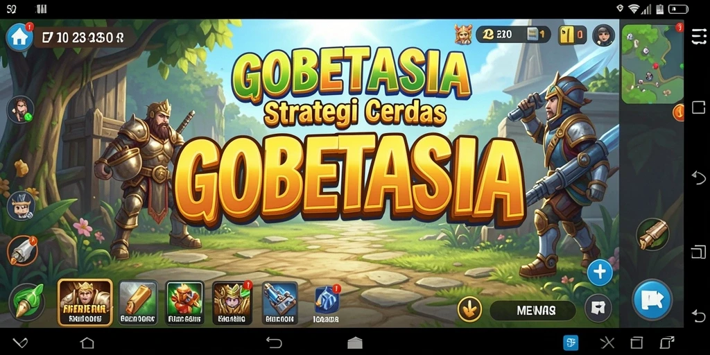Menampilkan aksi intens dalam gameplay GOBETASIA saat merancang strategi.