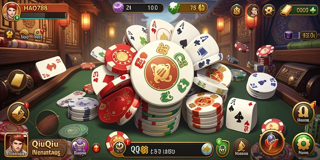 Tampilan gameplay QiuQiu yang menarik di HAO788.