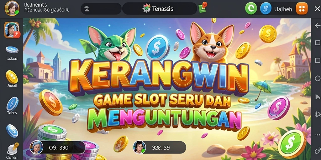Tampilan gameplay Slot yang mendebarkan di KERANGWIN.