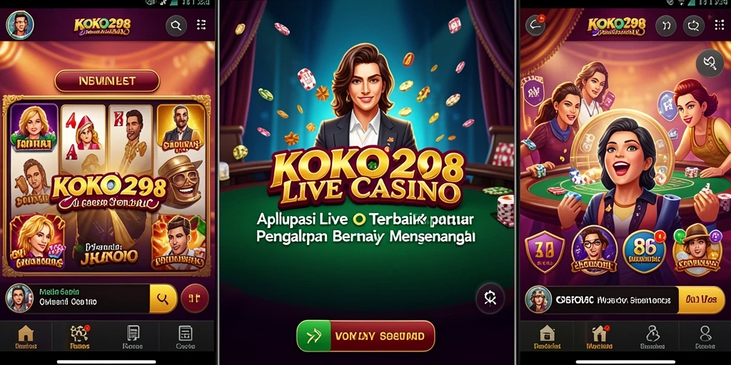 Screenshot gameplay KOKO288 menampilkan dealer langsung yang menghibur.