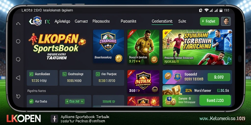 Tampilan antarmuka pengguna LKOPEN yang menarik dan informatif.