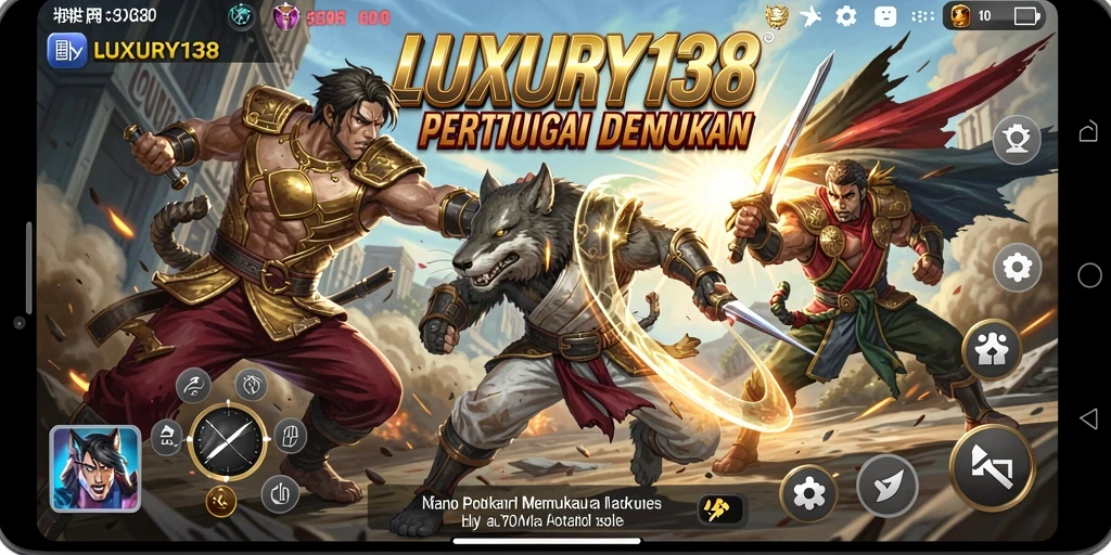 Tangkapan layar utama LUXURY138 menunjukkan aksi pertarungan yang intens.