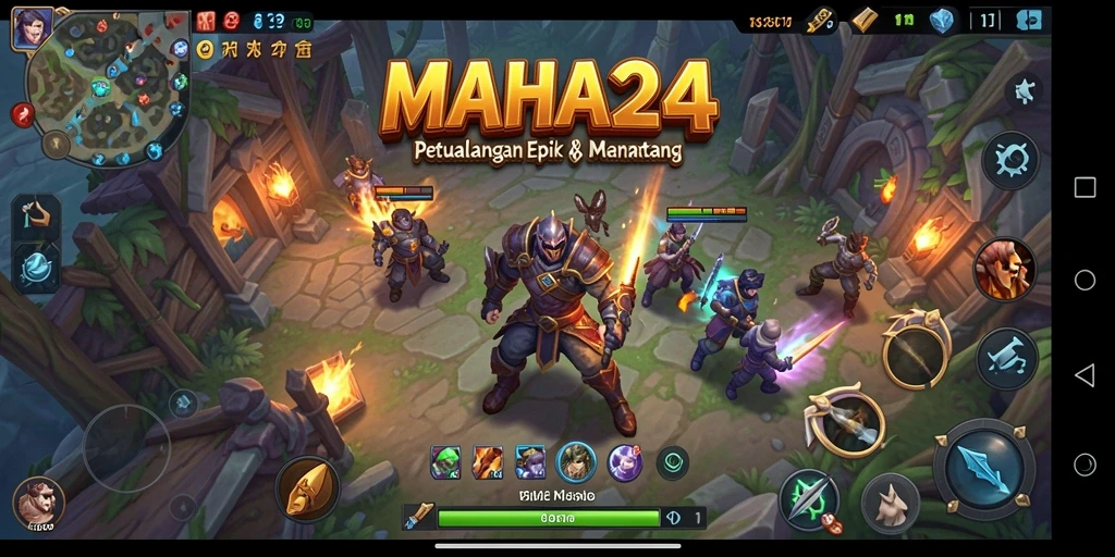 Gameplay MAHA24 menampilkan petualangan mendebarkan penuh tantangan.