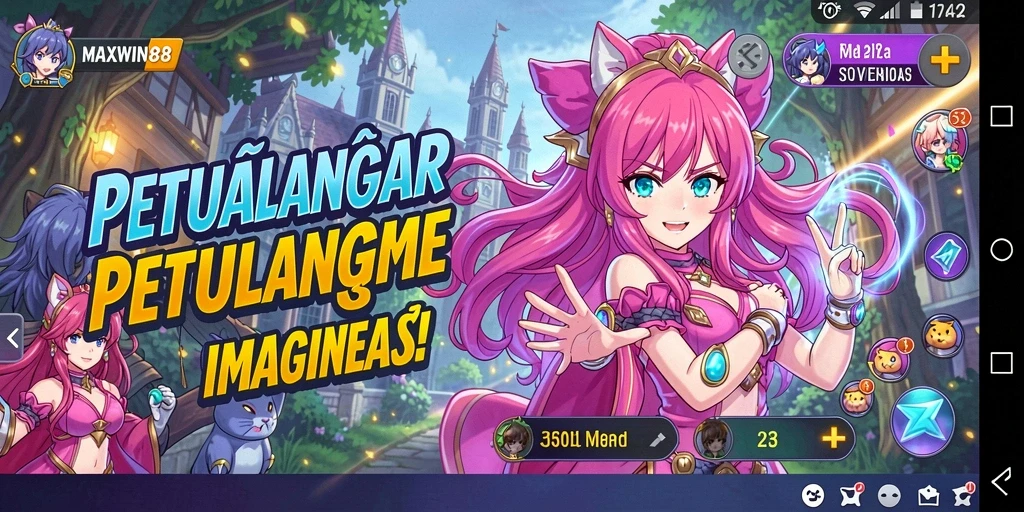 Tampilan gameplay seru MAXWIN88 dengan karakter Anime ikonik.