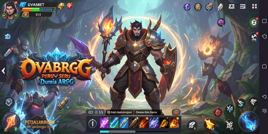Tampilan gameplay OVABET yang mengesankan dalam petualangan ARPG.