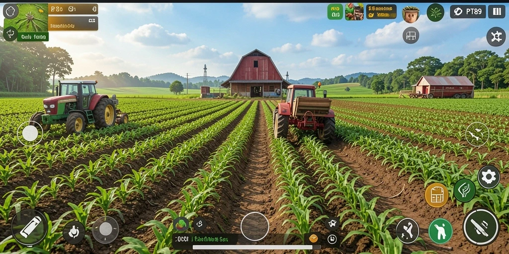 Tampilan gameplay PT89 yang seru dan interaktif dari dunia pertanian.