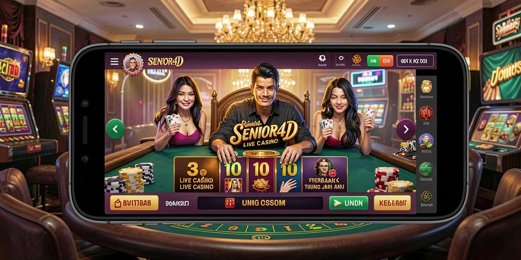 Tangkapan layar gameplay Live Casino SENIOR4D yang mendebarkan.