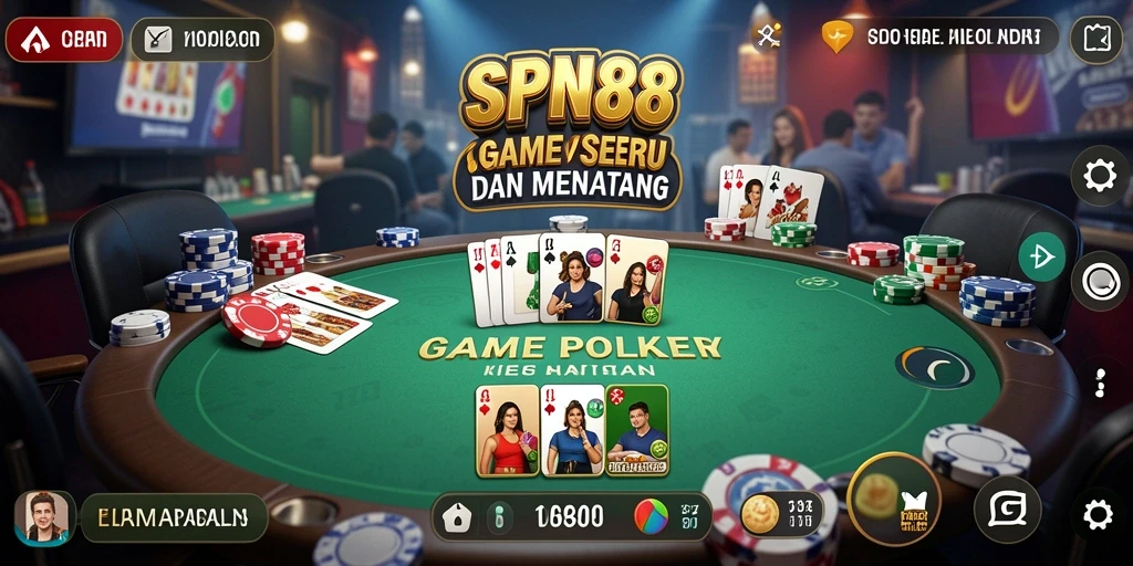 Tampilan gameplay seru dan mendebarkan di SPN88.