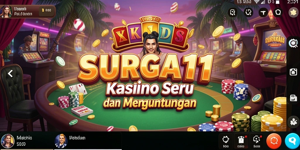 Screenshot utama SURGA11 menampilkan gameplay Kasino yang menarik.