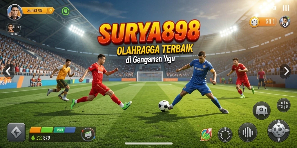 Menampilkan gambar aksi dari pertandingan olahraga imersif di SURYA898.